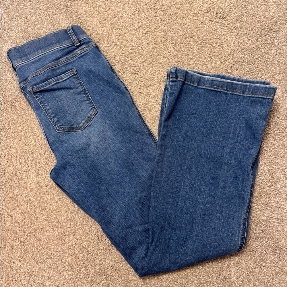 SPANX Blue Straight Leg Jeans with Classic Design